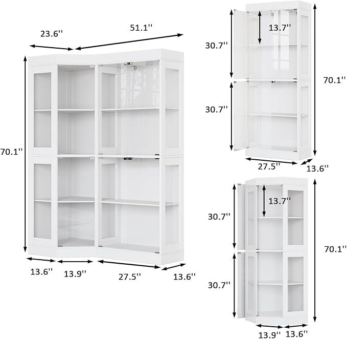 70.1" Large Corner Cabinet - Image 2