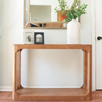 Plank+Beam Forma Console Table, 46 Inch, Solid Wood Sofa Table, Entryway Table - Image 4