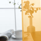 SpaceDresser Basic Rod Pocket Sheer Voile Window Curtain Panels Sand 1 Pair 2 - Image 4