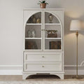 52" Tall Display Cabinet with Glass Doors, Glass Display Case Storage Cabinets by Unknown