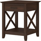 Bush Home End Table with Drawer, Nightstand with Storage, Living Room and by BushHome