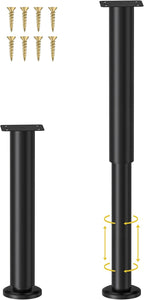 Wlrrcwdttc 2 Pcs Adjustable Height Bed Support Legs by Wlrrcwdttc