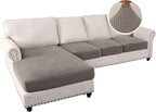 H.VERSAILTEX Sectional Couch Covers 4 Pieces Sofa Seat Cushion Covers L Shape - Image 2
