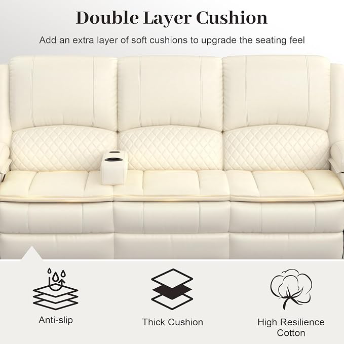 Yolsali 3 Seater Recliner Sofa Set - Image 5