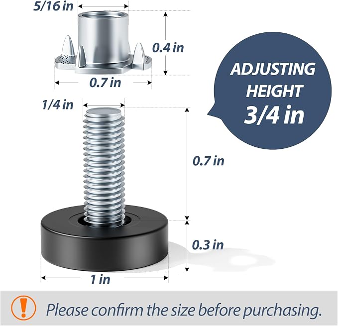MROCO Furniture Leveling Feet - Image 3