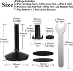 4 Set M10 Swivel Adjustable Leveling Feet, Heavy Duty Height Adjuster Furniture - Image 2