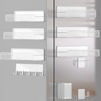 Magnetic Spice Rack for Refrigerator, 10 Pack Metal Magnetic Shelf, Moveable by DTUQYX