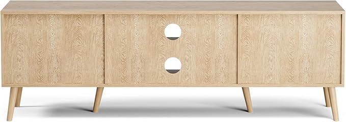 ZttRiee TV Stand for TVs up to 65'', Entertainment Center - Image 6
