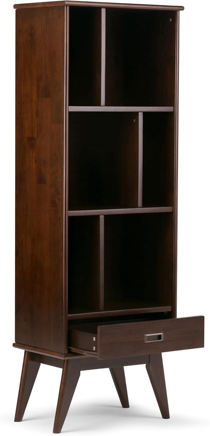 SIMPLIHOME Draper 22 inch Mid-Century Modern 6 Cubbie Bookcase - Image 3