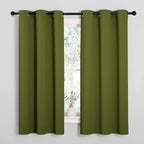 NICETOWN Christmas Window Decoration Thermal Insulated Solid Grommet Blackout - Image 2