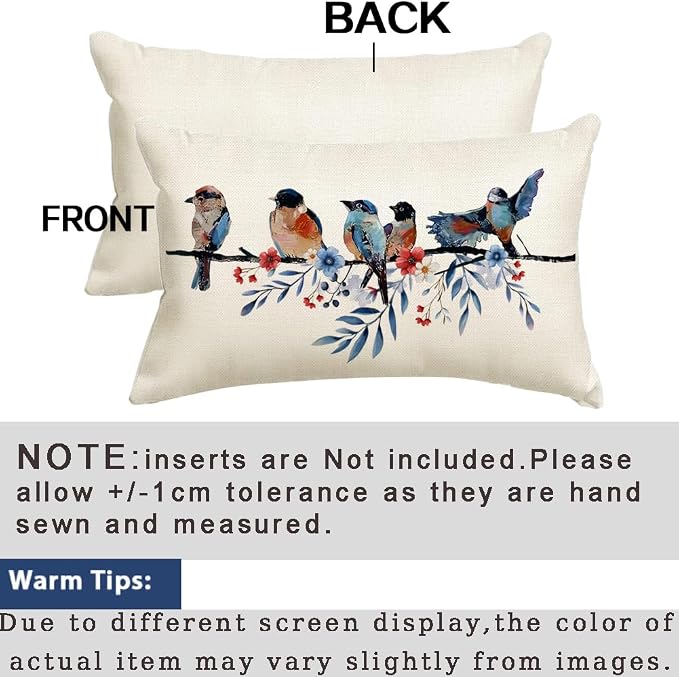 RABUSOFA 4th of July Memorial Day Patriotic Lumbar Throw Pillow Cover, 12x20 - Image 8