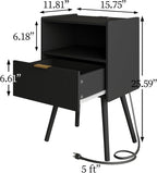 Veegle Nightstand, Modern Bedside Table - Image 2