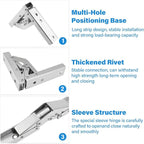 2 Pack Locking Hinge 0°-90°-180°, Folding Table Brackets, Heavy Duty Folding - Image 6