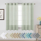 H.VERSAILTEX Linen Curtains Natural Linen Blended Curtain Panels by HVERSAILTEX