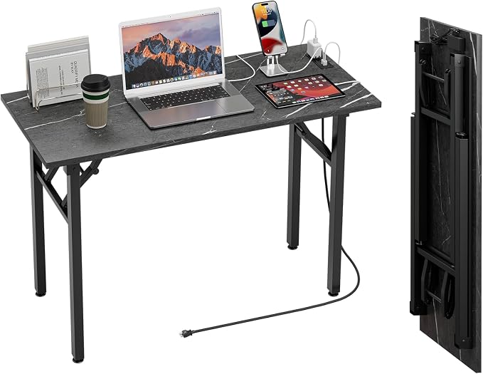 TEMI Small Computer Desk Folding Table by TEMI