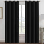 H.VERSAILTEX Blackout Curtains for Bedroom Black Out Curtains 90 inch Thermal by HVERSAILTEX
