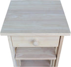 International Concepts Unfinished Mission Telephone Stand - Image 12