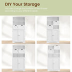 Iwell Tall Bathroom Cabinet, Storage Cabinet - Image 7