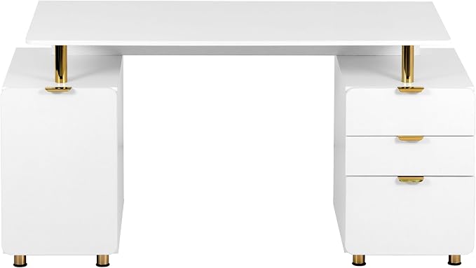 Elegant 57" W Executive Desk - Image 5