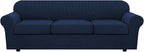 4 Piece Stretch Sofa Covers for 3 Cushion Couch Covers Furniture Slipcovers for by HVERSAILTEX
