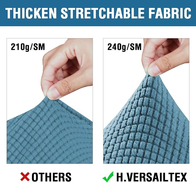 H.VERSAILTEX 3PC Stretch Sofa Covers - Image 3