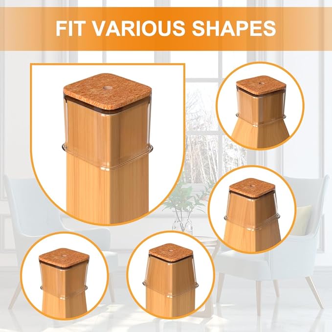 VIUME 24 Pcs Chair Leg Floor Protectors - Image 2