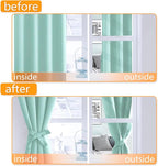 Blackout Curtains for Bedroom, 60 x 84 Inches Long, 2 Panels, Aqua | Thermal - Image 4