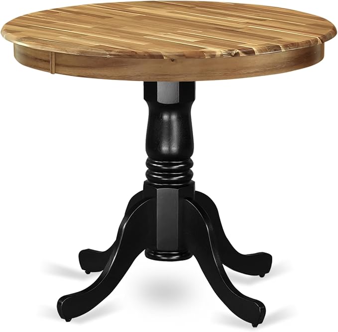 East West Furniture AMT-NBK-TP Antique Mid-Century Modern Dining Table - Image 4