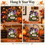 Halloween Tree Ornaments, Personalized Ghost Acrylic Hanging Decor for Home - Image 6