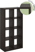 Furinno CUBICLE Book Shelf, 8-Cube Bookshelf, Extra Thick Frame Horizontally & - Image 9