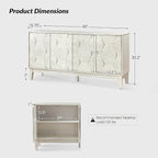 HULALA HOME Mid Century Sideboard Buffet Cabinet - Image 2