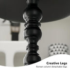 Funecy Metal Small End Table, Vintage Matte Black Round Side Table Nightstand - Image 8