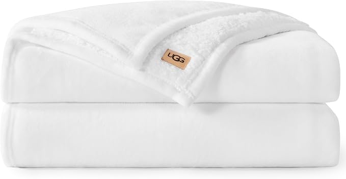 UGG Nita Queen Blanket, Reversible Plush Fleece, UGG Fluff Plush Face, Smooth by Unknown