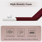 Chaise Lounge Cushions Outdoor, 4 Adjustable Ties Lounge Chair Cushions - Image 4