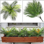 CATTREE Artificial Palm Plants, Faux Tropical Plant Plastic Shrubs Fern Leaves Coconut Tree Fake Bushes for Indoor Outdoor Verandah Office Table Centerpieces Arrangements DIY Decoration - 1 Pcs - Image 6