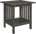 Classic Style Coffee Table and Two End Set Antique Gray Finish 3Pc Occasional - Image 5