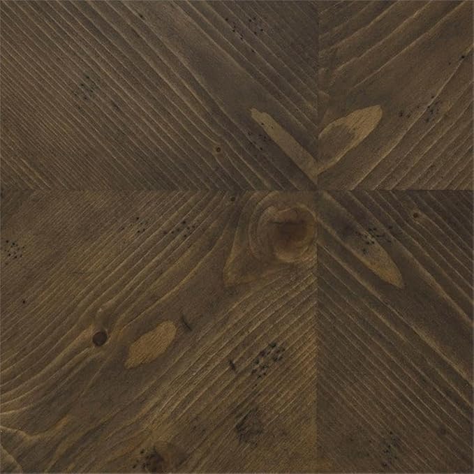 Pemberly Row Transitional Wood Chair Side Table, Nutmeg Finish, 29.75 in x 52 - Image 6