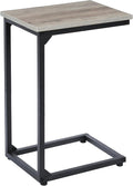 AMHANCIBLE C Shaped End Table, Slide Under Couch Table by AMHANCIBLE