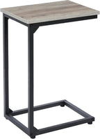 AMHANCIBLE C Shaped End Table, Slide Under Couch Table by AMHANCIBLE
