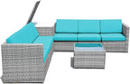 Tangkula 8 Pieces Wicker Patio Furniture Set - Image 9