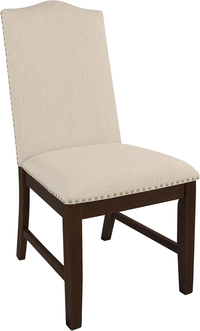 HomePop Scalloped Back Dining Chair - Image 6