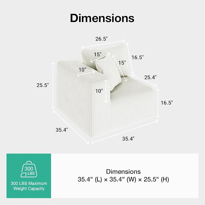 Novilla Modular Sectional Sofa, Modern Cloud Sectional Couch - Image 2