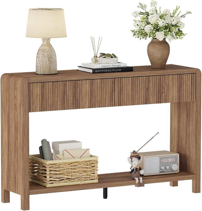 FATORRI Console Sofa Table for Entryway, Wood Foyer Tables for Living Room by FATORRI