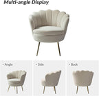 HULALA HOME Modern Velvet Accent Chairs Set of 2 - Image 3
