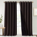 NICETOWN Cold Blocking 100% Blackout Curtains, Durable Black Lined Blackout by NICETOWN