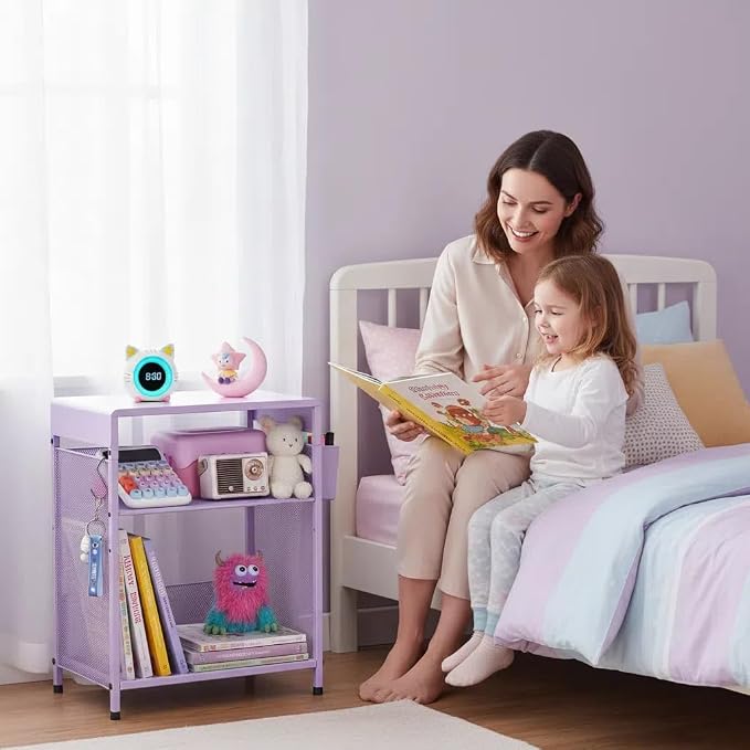 ECOLOVI Kids Nightstand 19in High - Image 8