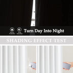 Vision Home White Pinch Pleated Full Blackout Curtains Thermal Insulated Window - Image 4