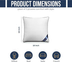 Utopia Bedding 18x18 Throw Pillow Inserts, Decorative Pillows, Plush & - Image 2