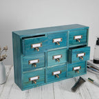 9 Drawers Library Card Catalog Cabinet - Image 4