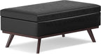 SIMPLIHOME Owen Lift Top Coffee Table Storage Ottoman - Image 4
